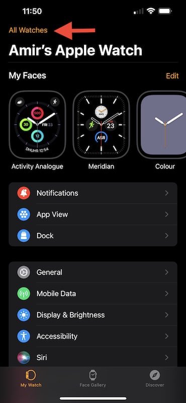 How To Unpair and Reset the Apple Watch 
